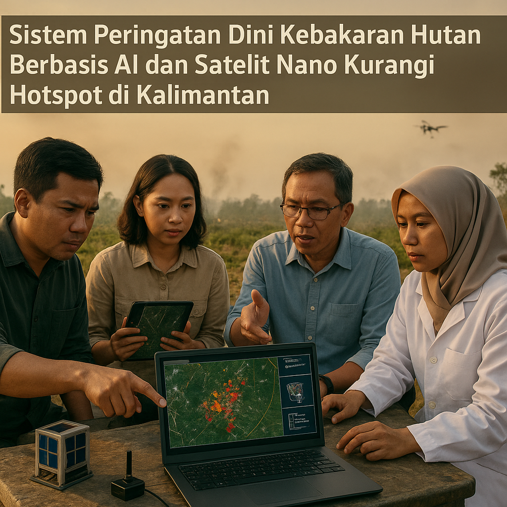 Sistem Peringatan Dini Kebakaran Hutan Berbasis AI dan Satelit Nano Kurangi Hotspot di Kalimantan