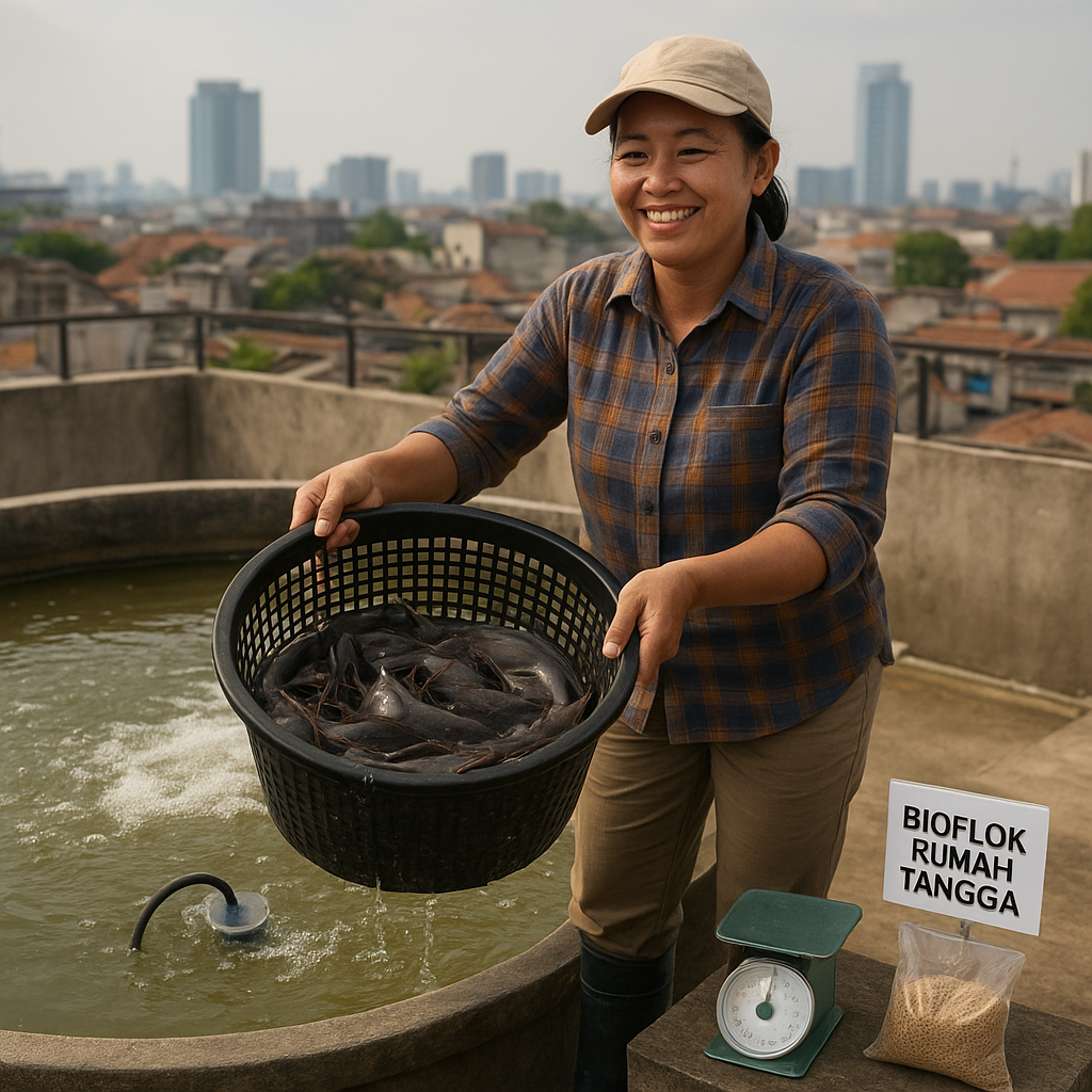 Bioflok Skala Rumah Tangga Tingkatkan Produksi Ikan Lele di Lahan Sempit Perkotaan