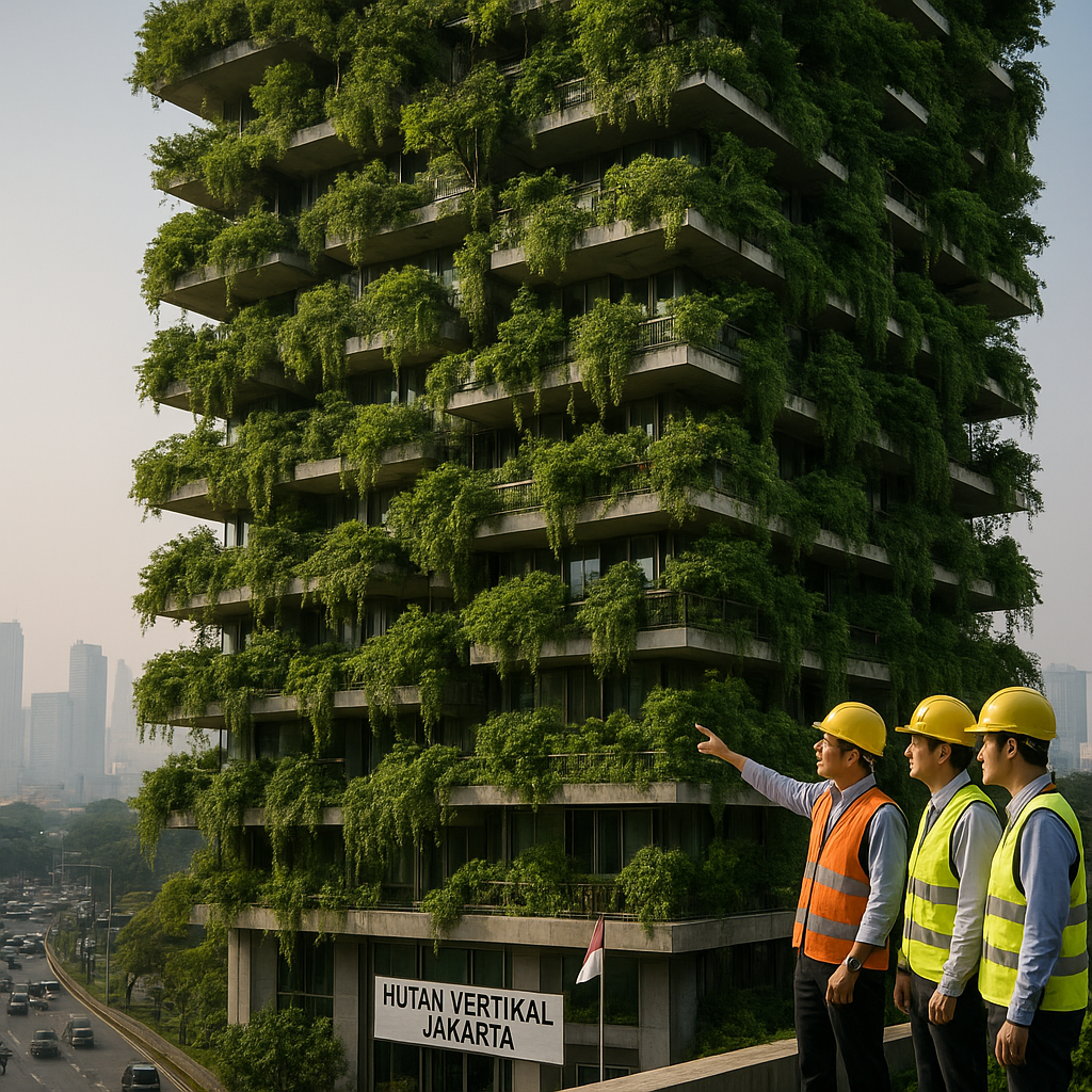 Konsep 'Vertical Forest' Pertama di Asia Tenggara Dibangun di Jakarta untuk Kurangi Polusi Udara