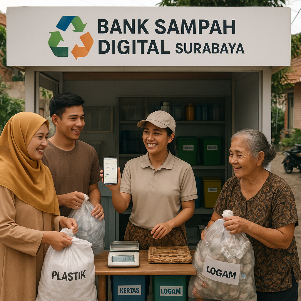 Program 'Bank Sampah Digital' Tingkatkan Pengelolaan Limbah dan Nilai Ekonomi di Surabaya