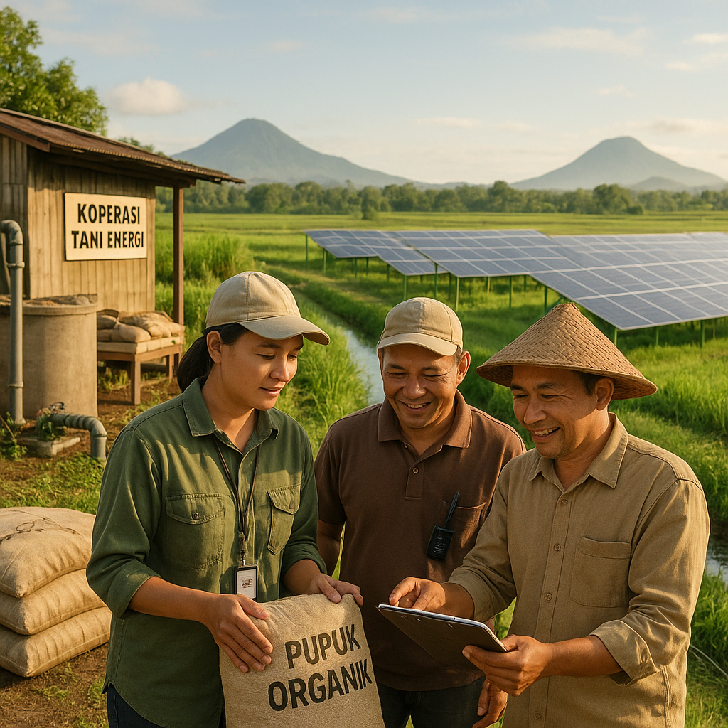 Koperasi Tani Energi di Lombok Kelola PLTS Komunal dan Hasilkan Pupuk dari Limbah Peternakan