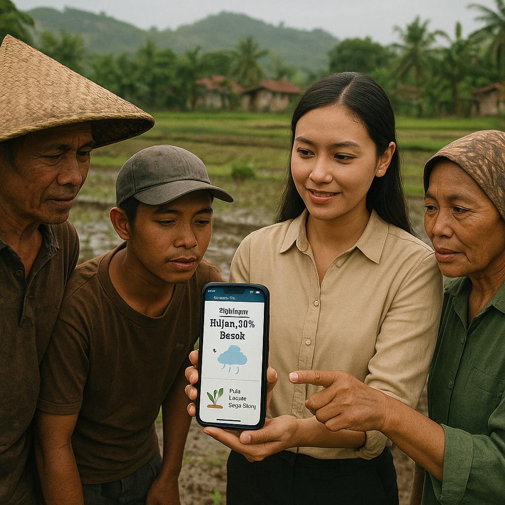 AI Prediksi Cuaca dan Pola Tanam Tepat Guna di Lahan Tadah Hujan Jawa Timur