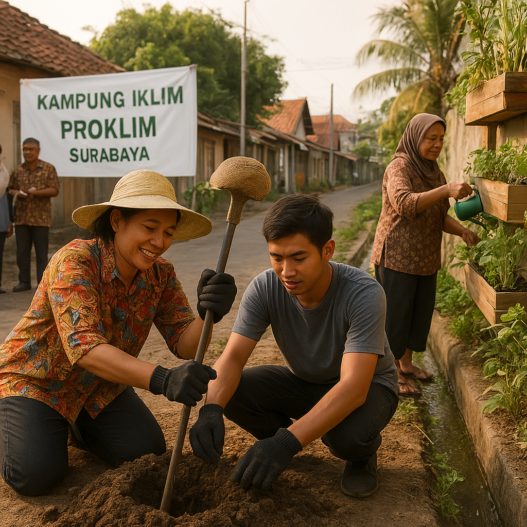 Program 'Kampung Iklim' di Surabaya Kurangi Emisi dan Tingkatkan Ketahanan Masyarakat melalui Aksi Kolaboratif