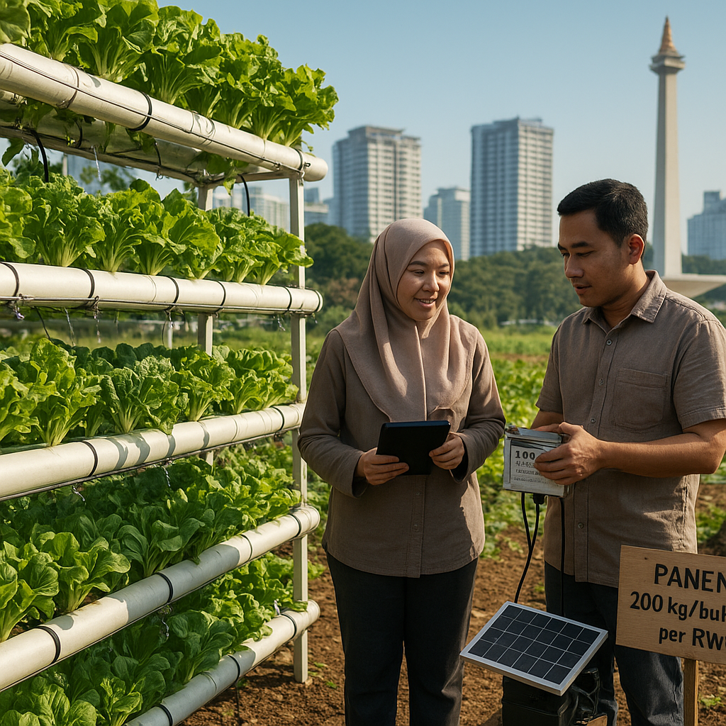 Urban Farming Vertikal di Jakarta Menjawab Ketahanan Pangan Perkotaan