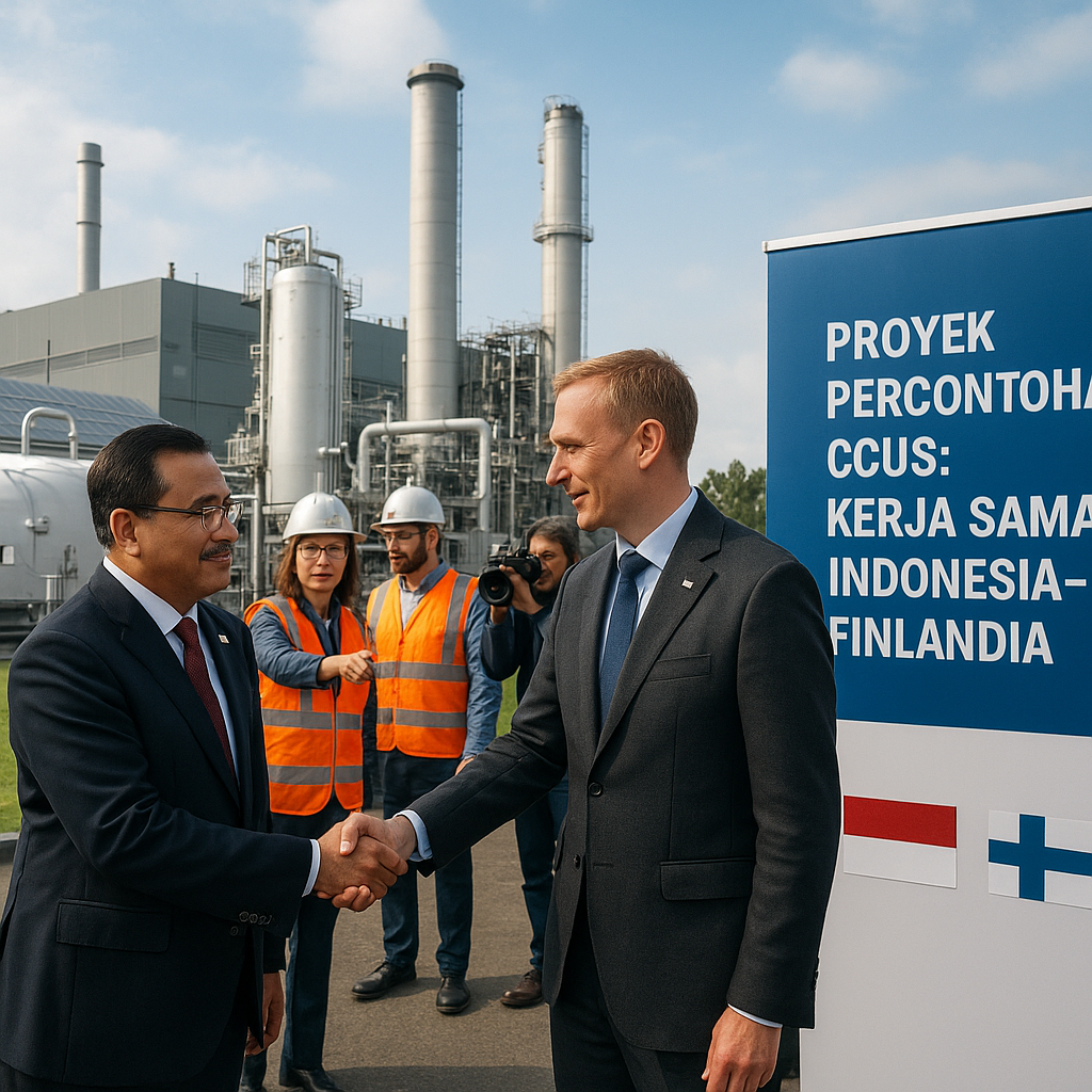 Indonesia-Finlandia Jajaki Proyek Percontohan Penangkapan dan Pemanfaatan Karbon