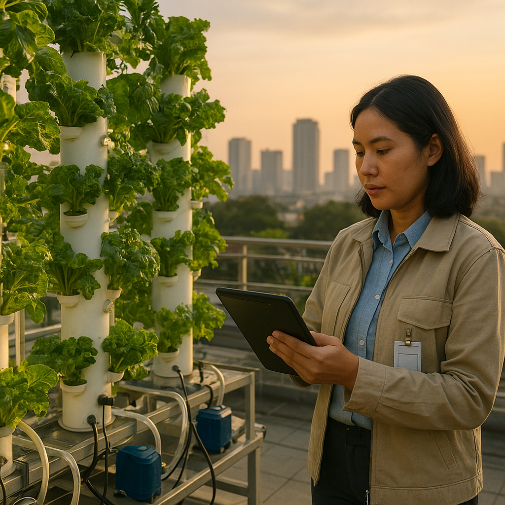 Teknologi Hidroponik Berbasis IoT di Perkotaan Tingkatkan Produksi Sayuran 300%