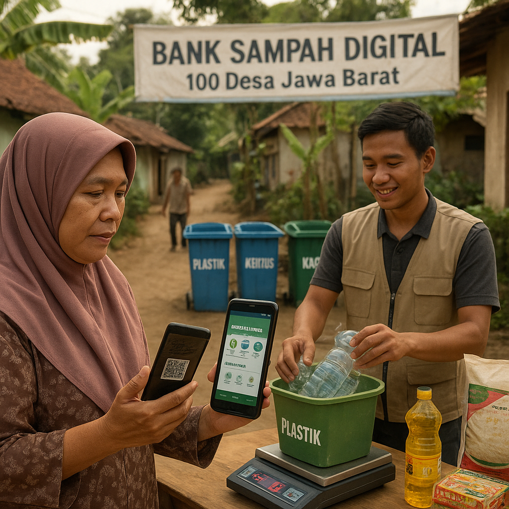 Bank Sampah Digital Kembangkan Ekonomi Sirkular di 100 Desa Jawa Barat