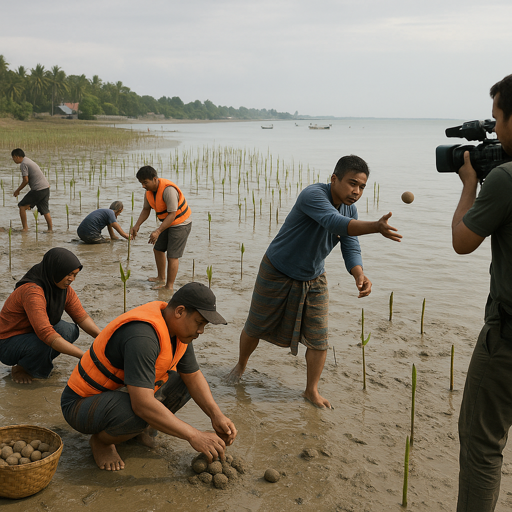 Restorasi Mangrove Berbasis Masyarakat untuk Mitigasi Abrasi di Pesisir Sulawesi Selatan