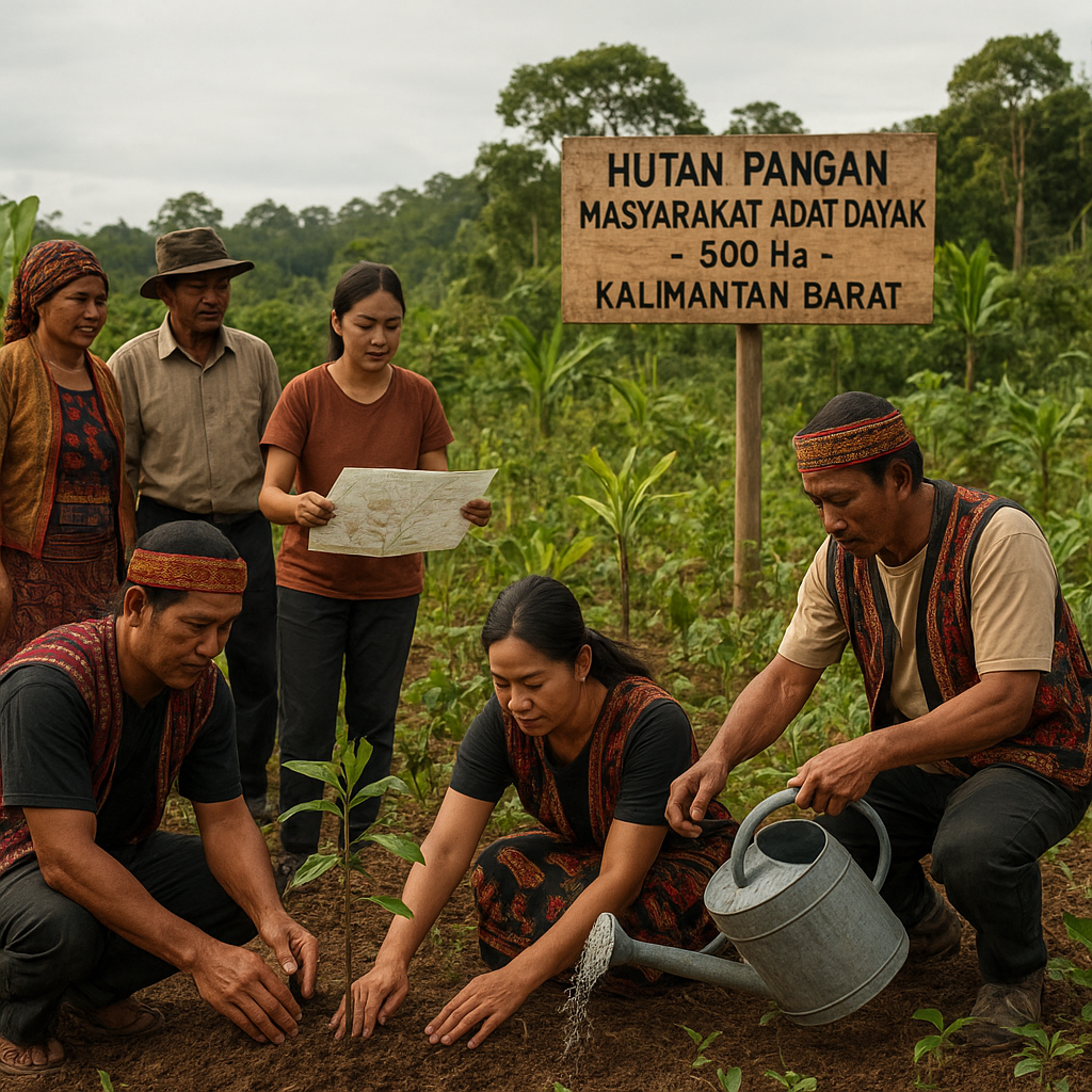 Masyarakat Adat Dayak Kembangkan Hutan Pangan untuk Mitigasi Perubahan Iklim