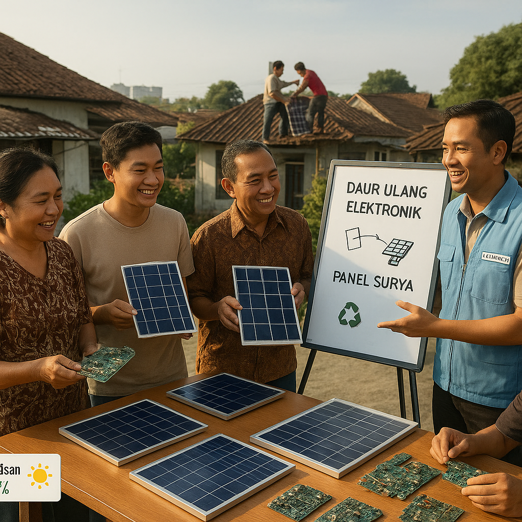 Daur Ulang Elektronik Menjadi Panel Surya: Solusi Warga Solo Kurangi Sampah & Tagihan Listrik