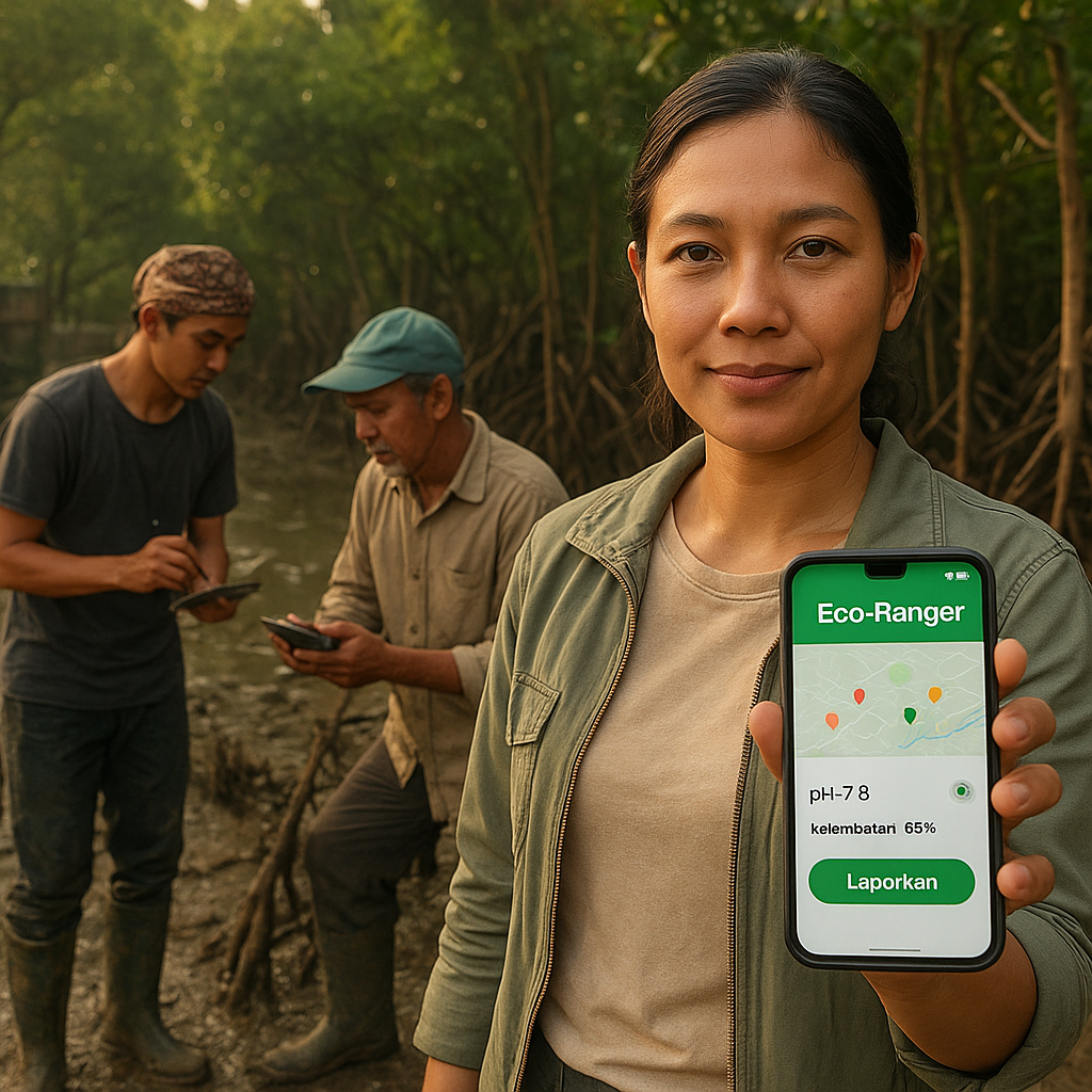 Aplikasi 'Eco-Ranger' Libatkan Warga Pantau Kesehatan Mangrove Secara Partisipatif
