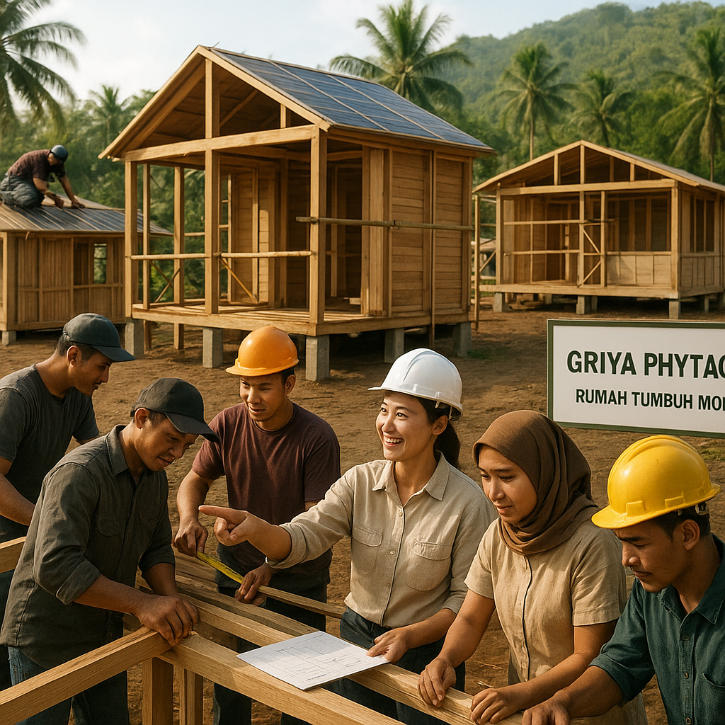 Griya Phytagoras: Inovasi Rumah Tumbuh Modular dari Kayu untuk Penyintas Bencana