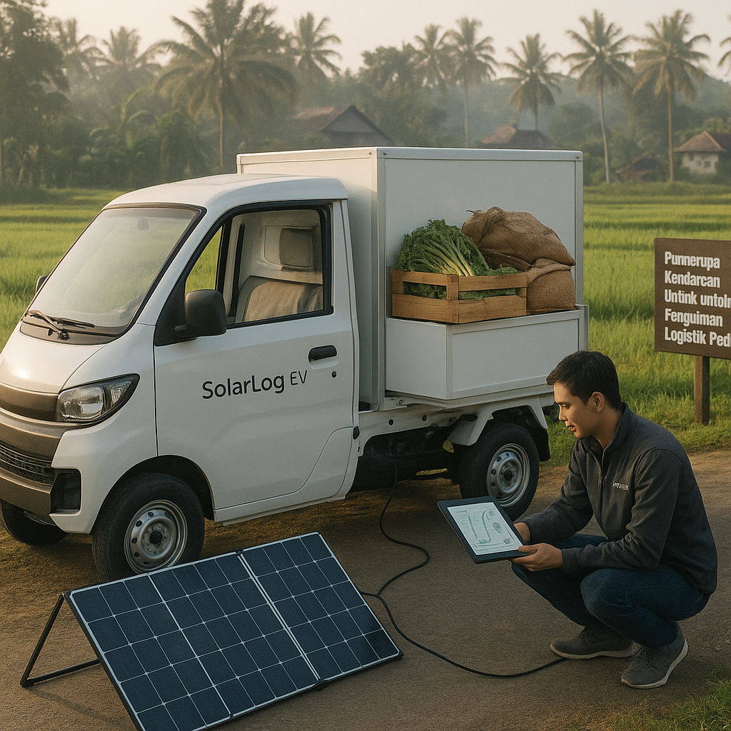 Purwarupa Kendaraan Listrik untuk Pengiriman Logistik Pedesaan Berbasis Solar Charging