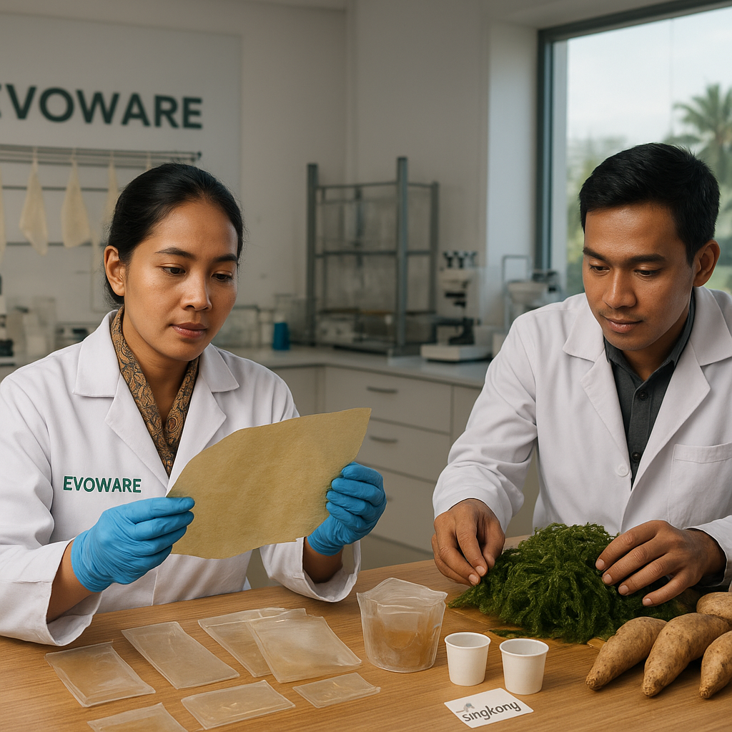 Startup Indonesia Kembangkan Bioplastik dari Limbah Rumput Laut dan Singkong