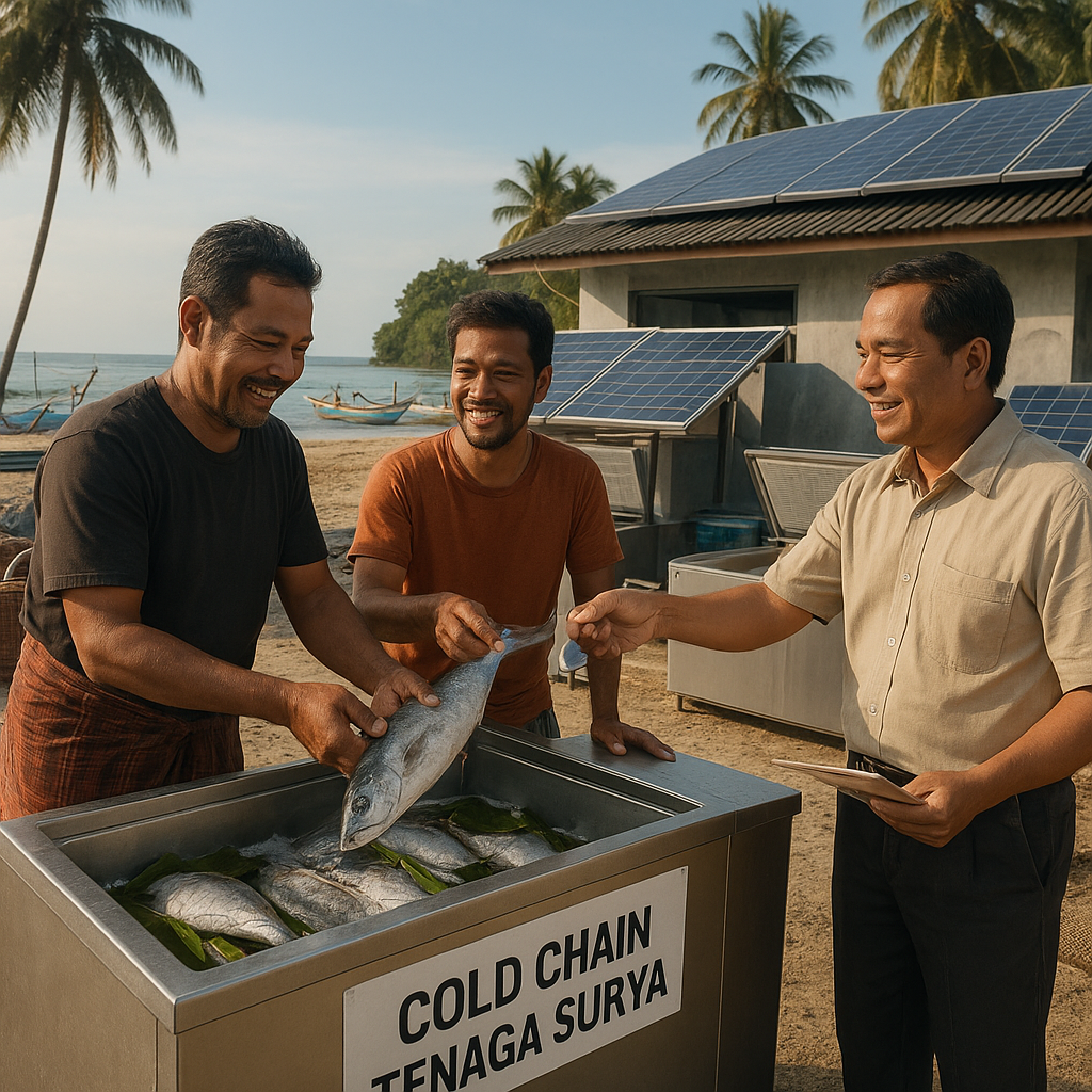 Inisiatif 'Cold Chain' Tenaga Surya untuk Pasca Panen Ikan di Kepulauan Kecil