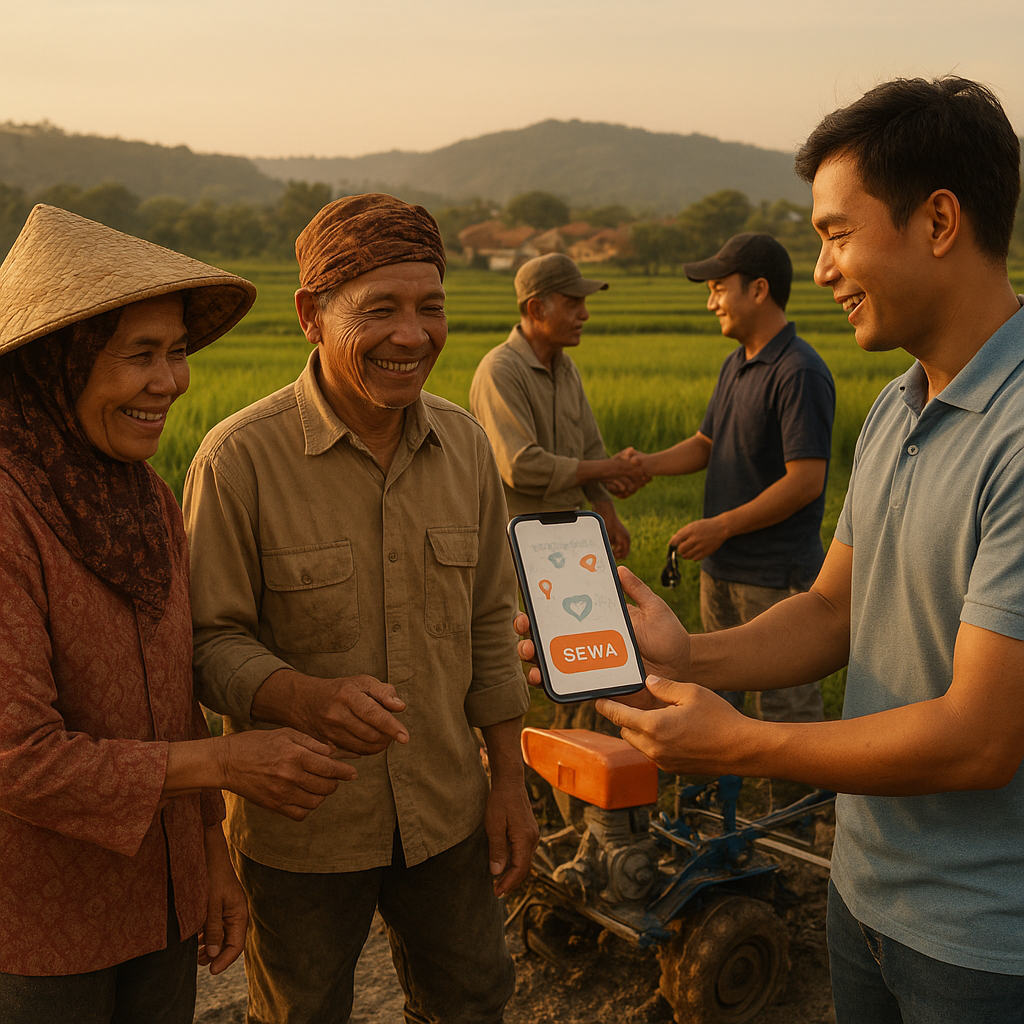 Platform Digital 'Agri-Sharing' untuk Optimasi Penggunaan Alat Mesin Pertanian bagi Petani Kecil