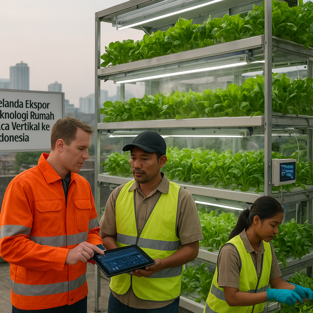 Belanda Ekspor Teknologi Rumah Kaca Vertikal ke Indonesia untuk Produksi Sayur di Perkotaan