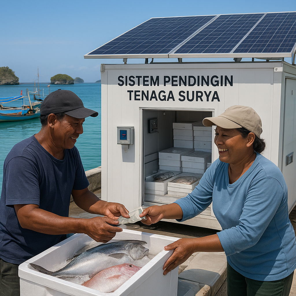 Sistem Pendingin Tenaga Surya untuk Cold Chain Ikan di Kepulauan Seribu Kurangi Susut Hasil Tangkapan
