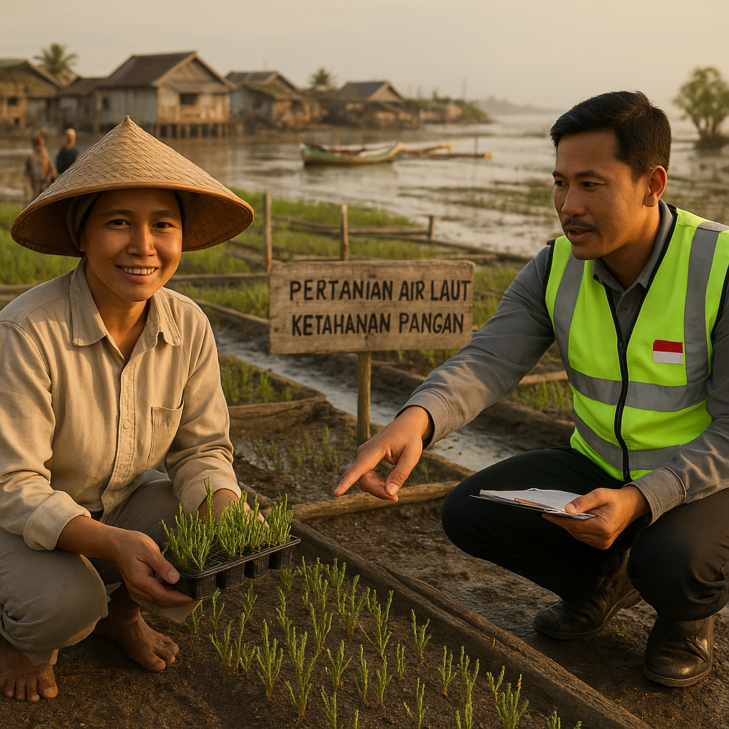 Penerapan Inovasi 'Seawater Farming' untuk Ketahanan Pangan di Pesisir Terancam Rob