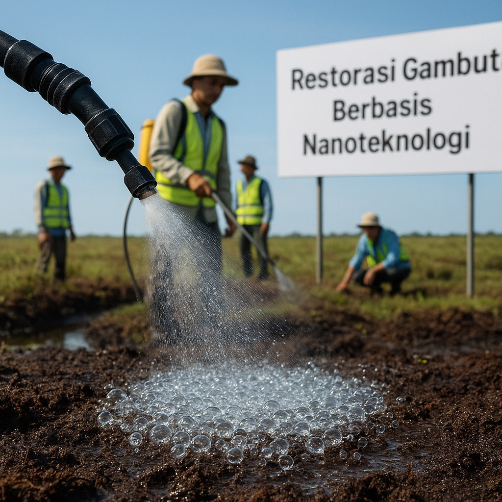 Restorasi Gambut Berbasis Nanoteknologi: Penyemprot Penahan Air untuk Cegah Kebakaran Lahan