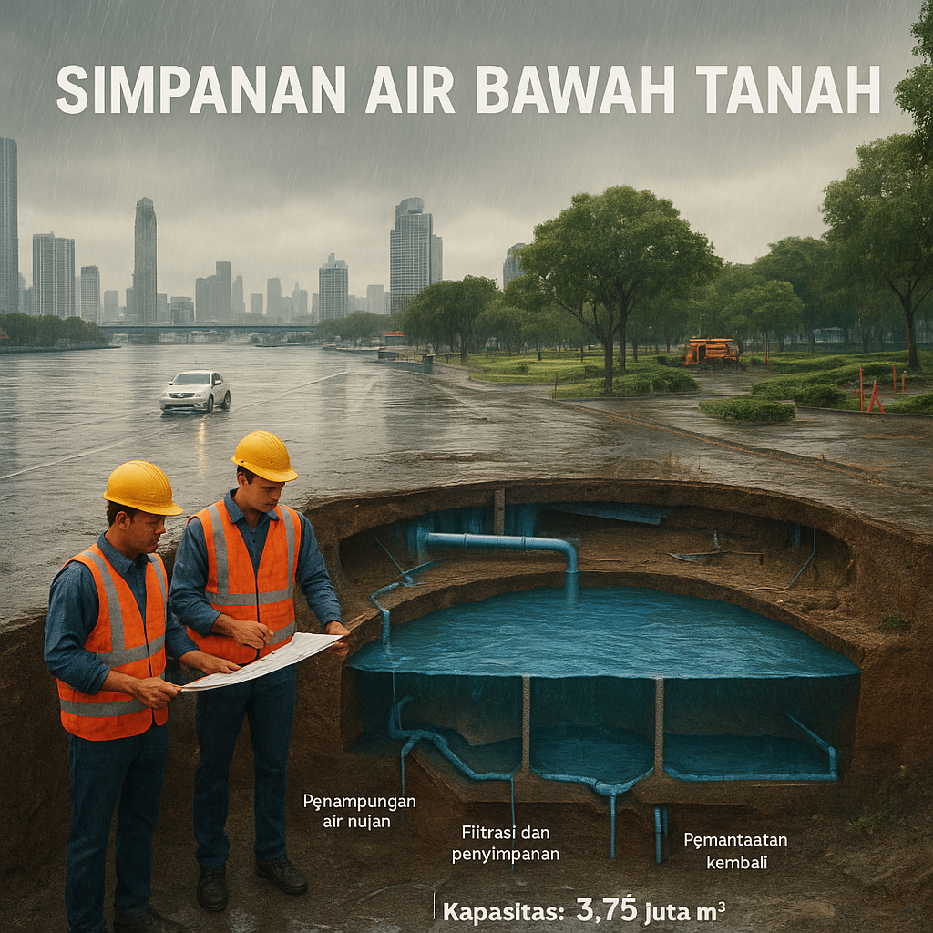 Bangkok Terapkan 'Sponge City' dengan Waduk Raksasa Bawah Tanah untuk Cegah Banjir