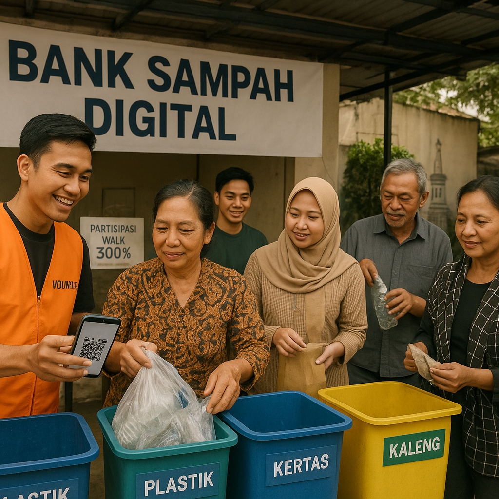 Komunitas di Yogyakarta Galakkan 'Bank Sampah Digital' dengan Insentif Kripto untuk Tingkatkan Partisipasi