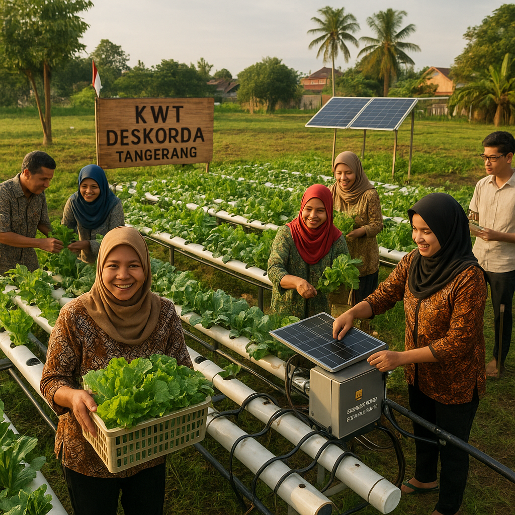 KWT Deskorda Tangerang: Hidroponik Surya Mengubah Lahan Bekas Sampah menjadi Oasis Hijau