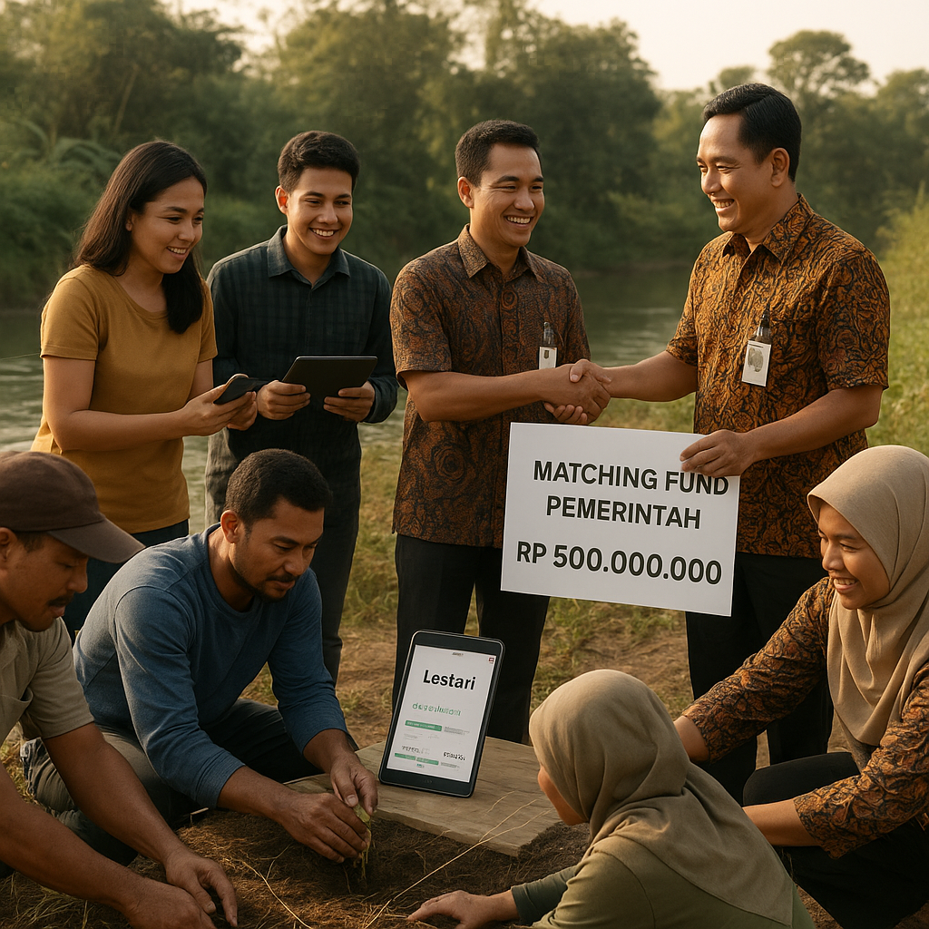 Aplikasi Crowdfunding 'Lestari' Kumpulkan Dana Komunitas untuk Rehabilitasi DAS dan Diberi Matching Fund oleh Pemerintah
