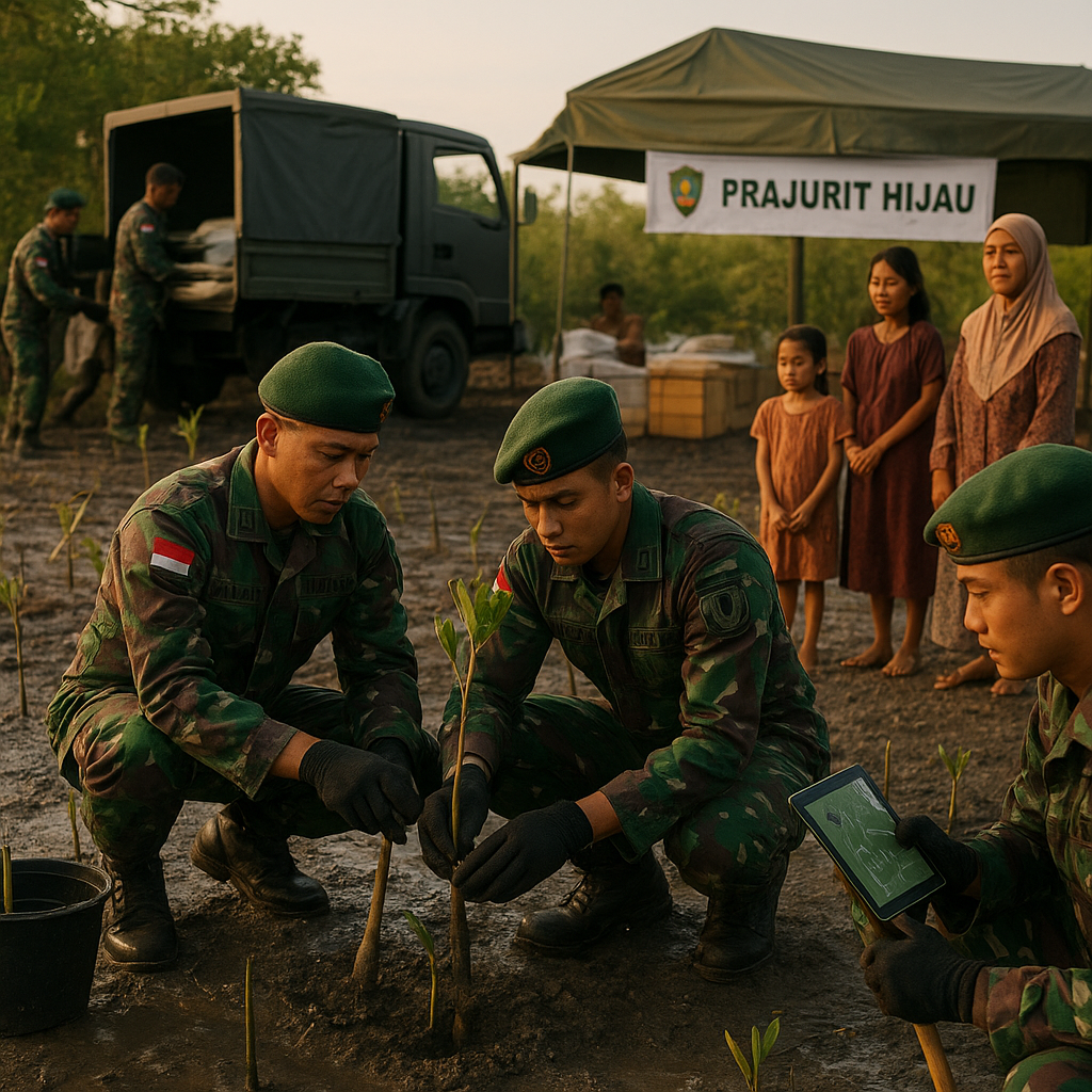 Pelatihan 'Prajurit Hijau' TNI AD: Integrasi Operasi Militer dengan Konservasi Lingkungan dan Bantuan Logistik Pangan
