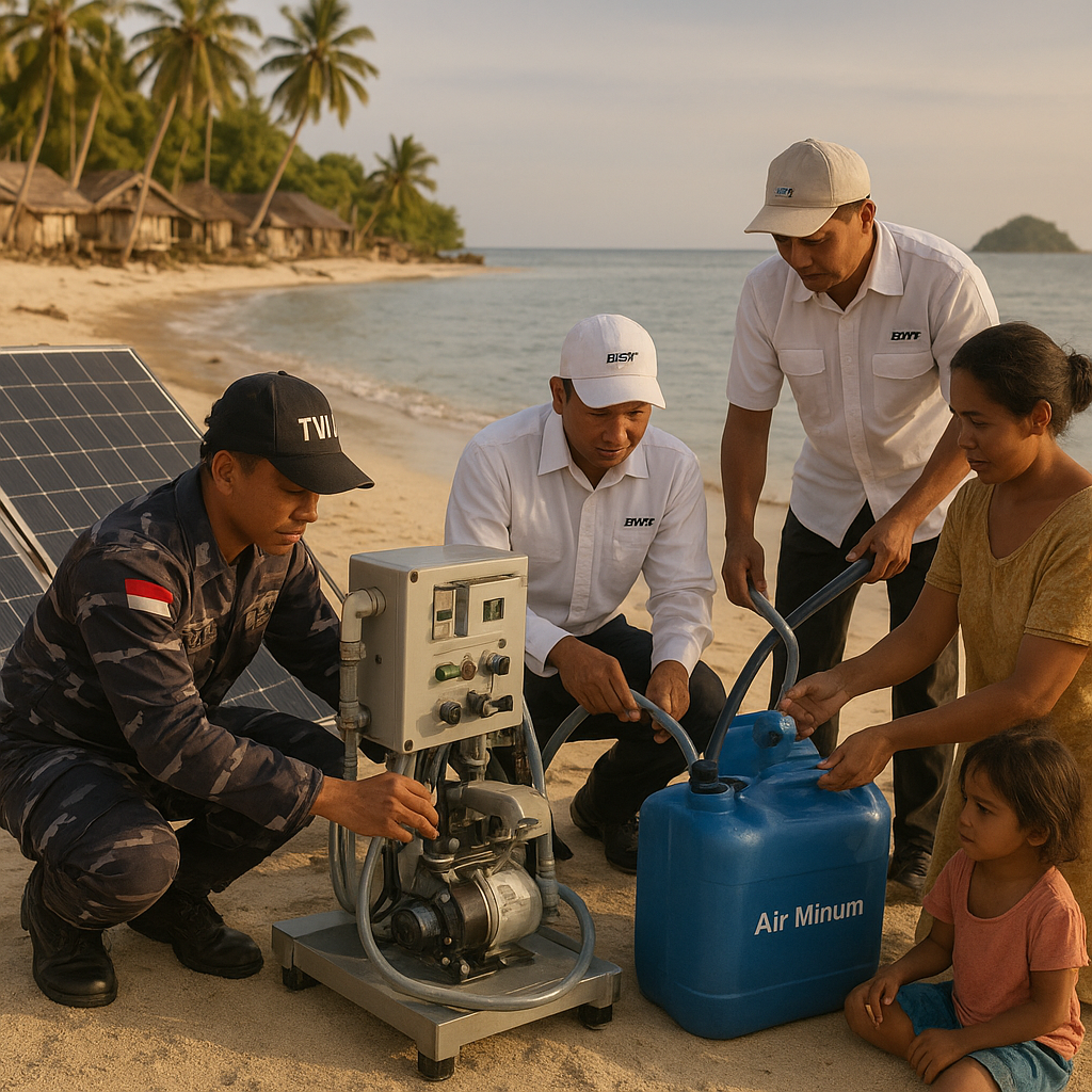 Riset TNI AL dan BPPT: Teknologi Pengolah Air Laut menjadi Air Minum untuk Pulau Terpencil