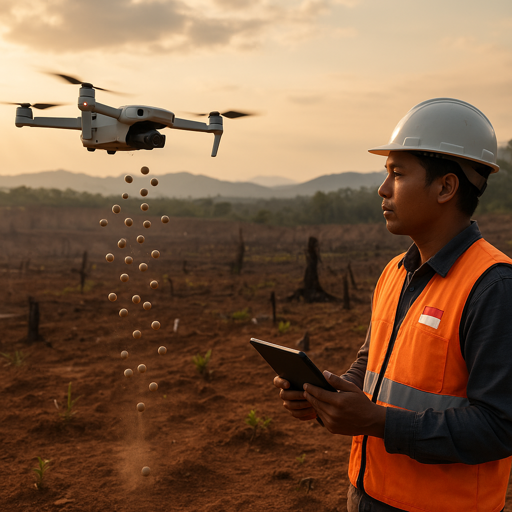 Prototipe 'Drone-Seed' untuk Revegetasi Lahan Pasca Tambang dan Kebakaran Hutan