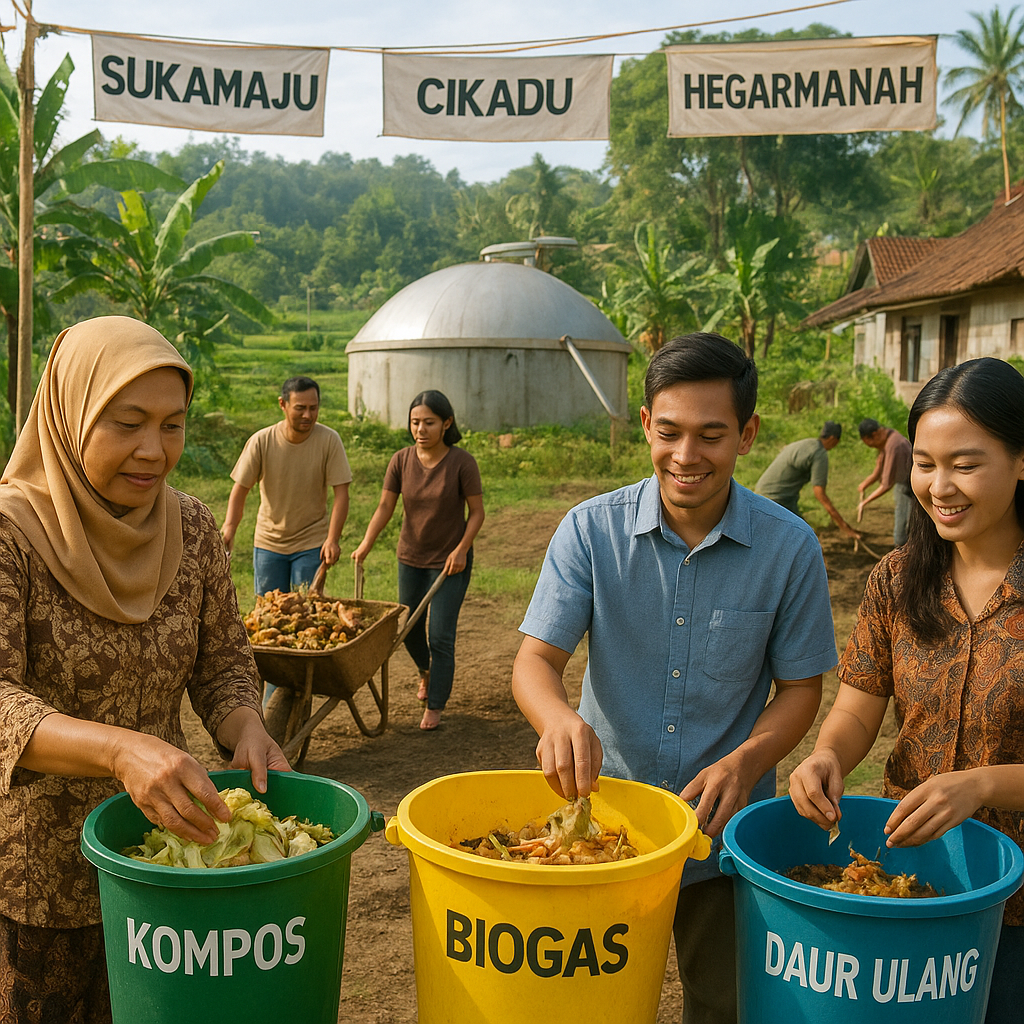 Tiga Desa di Jawa Barat Ciptakan Sistem Penanganan Limbah Pangan Terintegrasi, Reduksi Food Waste 60%