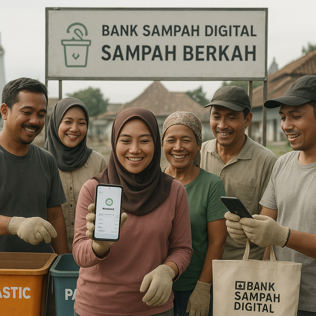 Komunitas di Yogyakarta Menginisiasi 'Bank Sampah Digital' dengan Sistem Reward Blockchain