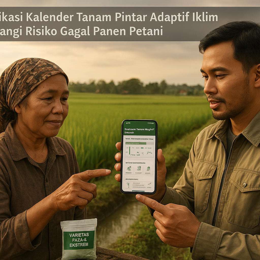 Aplikasi Kalender Tanam Pintar Adaptif Iklim Kurangi Risiko Gagal Panen Petani
