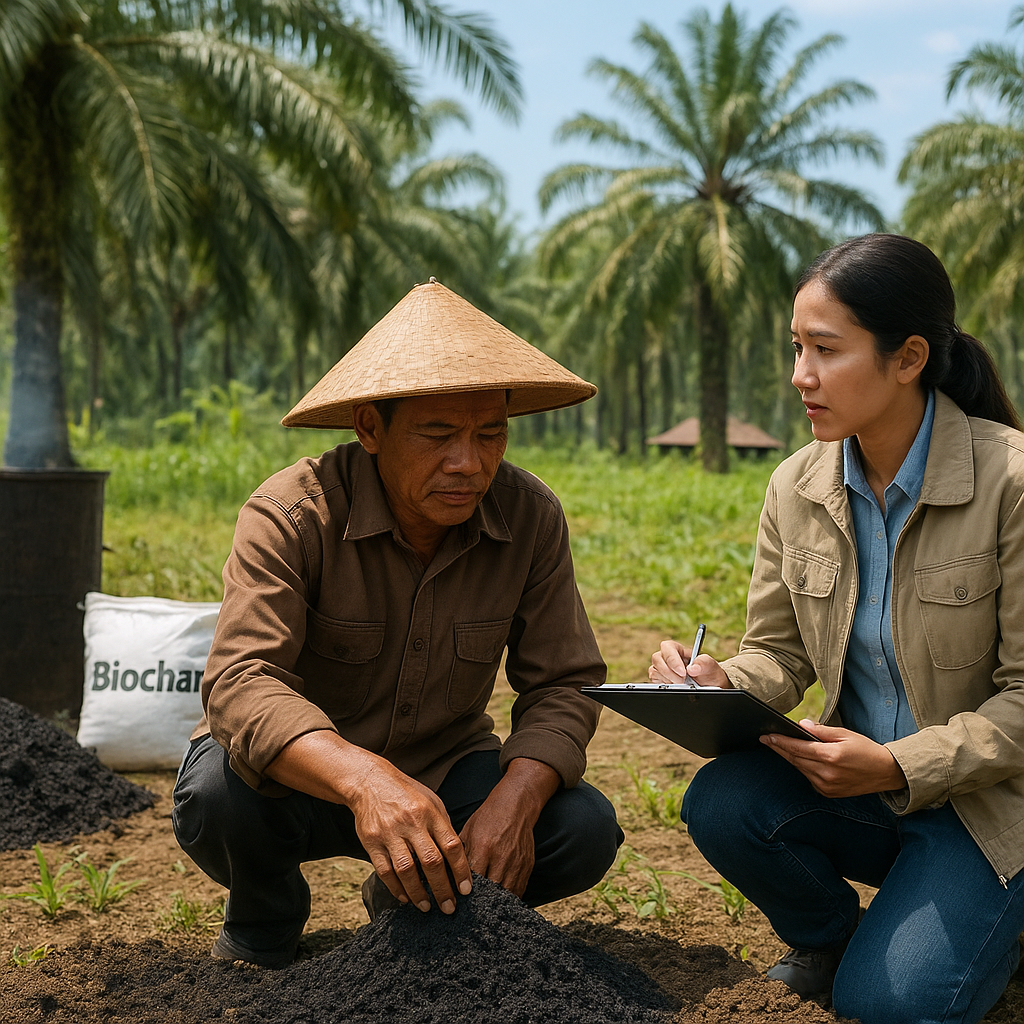Pemanfaatan Biochar dari Limbah Kebun Sawit untuk Meningkatkan Kesuburan Tanah di Kalimantan