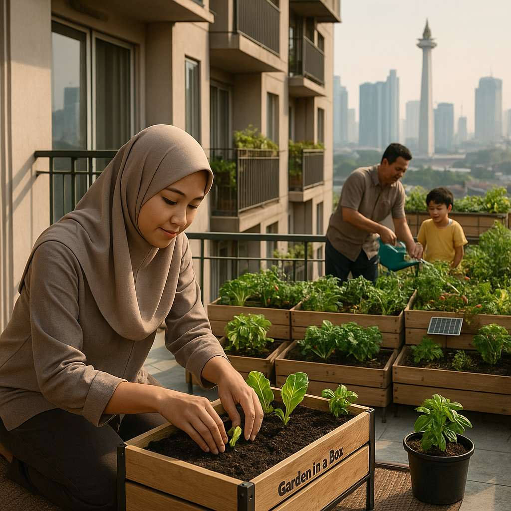 Inisiatif 'Garden in a Box': Solusi Urban Farming Modular untuk Hunian Vertikal di Jakarta
