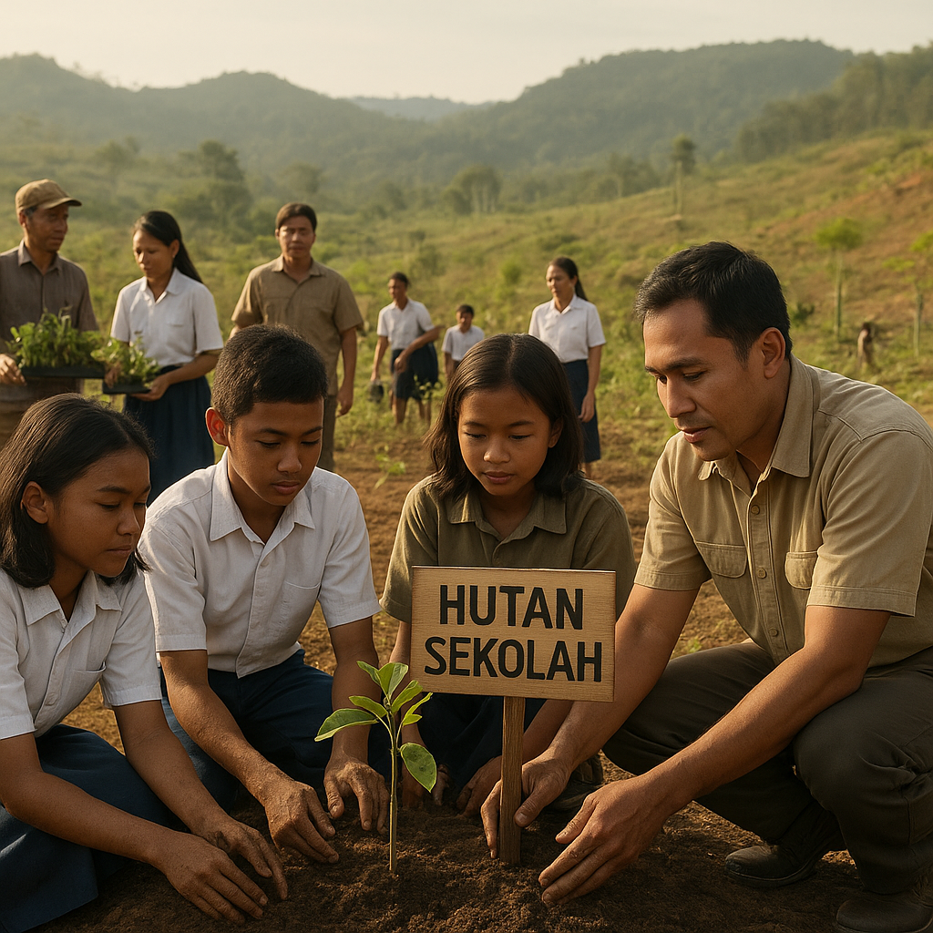 Program 'Hutan Sekolah': Integrasi Pendidikan Lingkungan dengan Reforestasi di Sumatera Barat