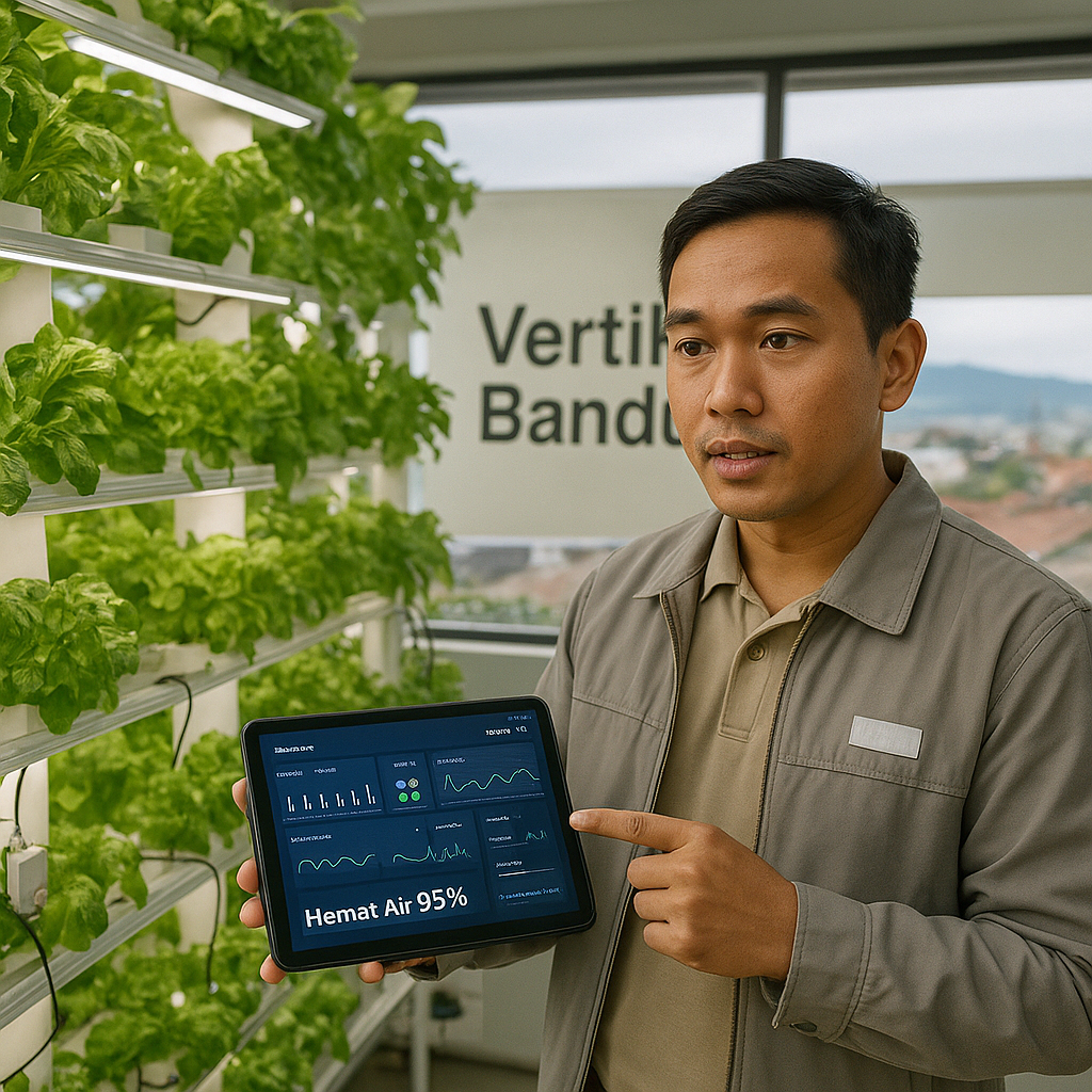 VertiFarm Bandung: Pertanian Vertikal dengan Teknologi IoT untuk Ketahanan Pangan Perkotaan