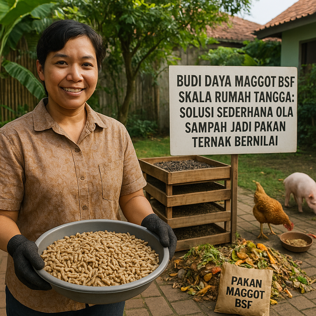 Budi Daya Maggot BSF Skala Rumah Tangga: Solusi Sederhana Olah Sampah Jadi Pakan Ternak Bernilai