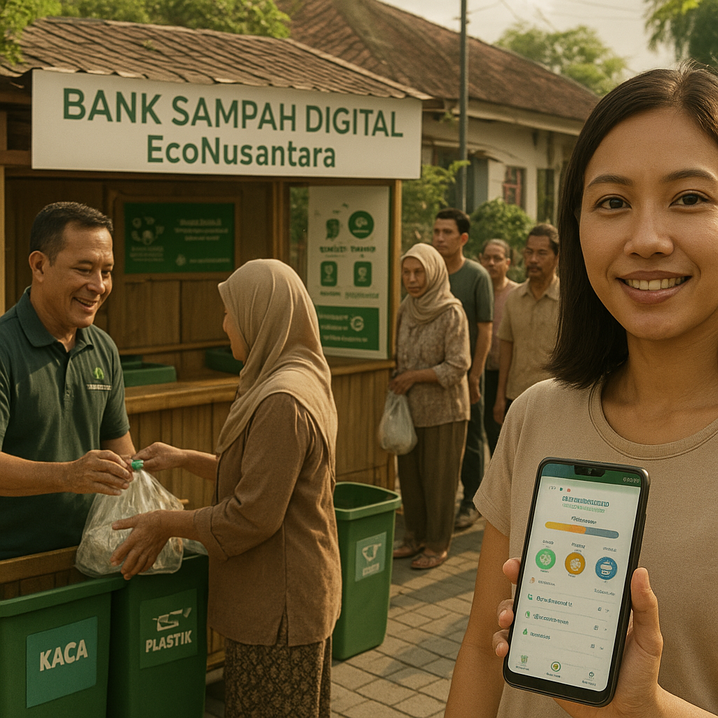 Bank Sampah Digital 'EcoNusantara': Gamifikasi untuk Tingkatkan Partisipasi Daur Ulang Masyarakat