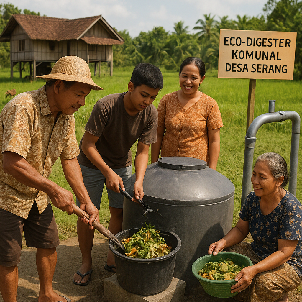 Mengolah Sampah Jadi Berkah: Sistem Eco-Digester Komunal di Desa Serang