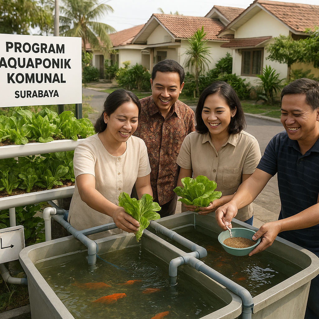 Program 'Aquaponik Komunal' di Perumahan Tapak: Solusi Ketahanan Pangan dan Pengelolaan Limbah Air Rumah Tangga