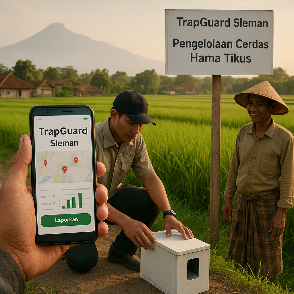 Pengelolaan Cerdas Hama Tikus dengan Aplikasi TrapGuard di Sleman