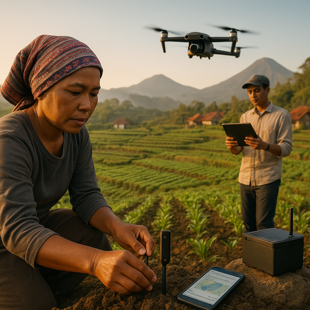 Desa di Flores Manfaatkan Drone dan Teknologi IoT untuk Pertanian Cerdas Iklim
