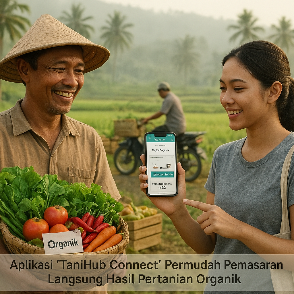 Aplikasi 'TaniHub Connect' Permudah Pemasaran Langsung Hasil Pertanian Organik Petani ke Konsumen