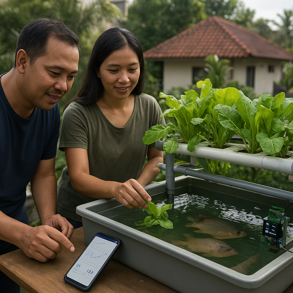 Sistem Aquaponik Berbasis IoT Bantu Urban Farming di Jakarta Selatan