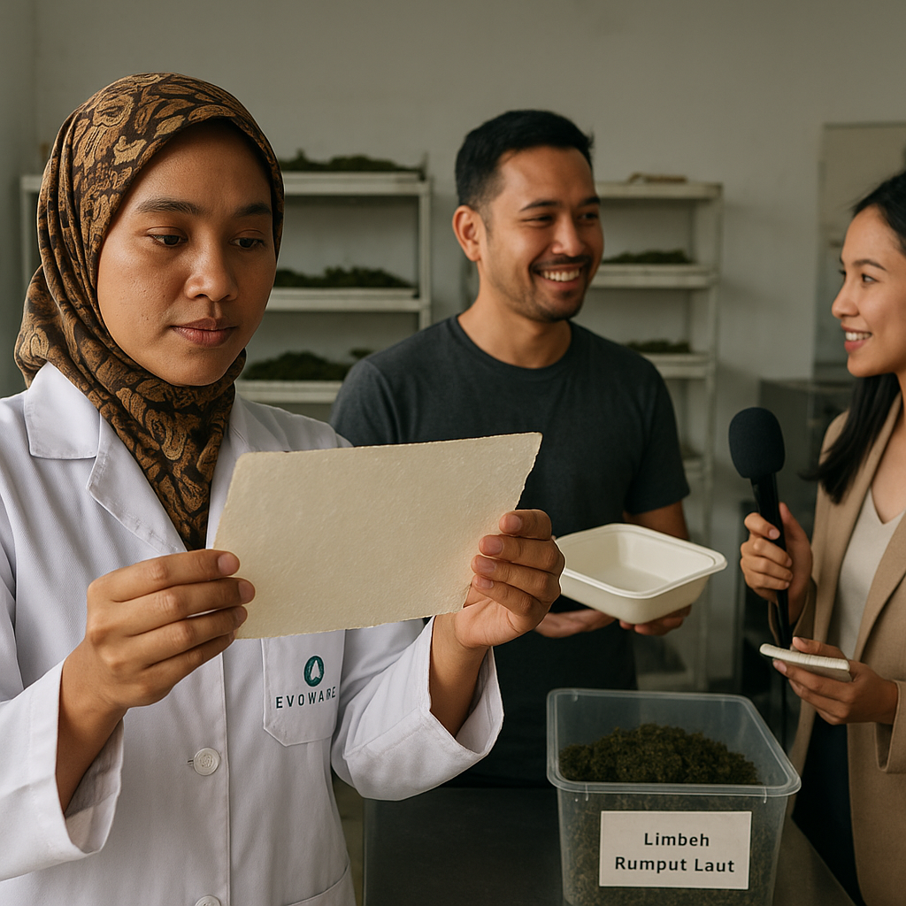 Startup Indonesia Kembangkan Biofoam dari Limbah Rumput Laut sebagai Pengganti Styrofoam