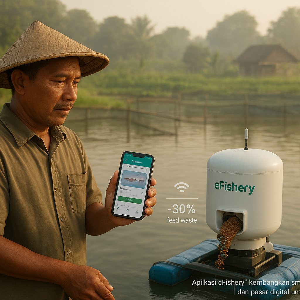 Aplikasi 'eFishery' Kembangkan Smart-feeder dan Pasar Digital untuk Budidaya Ikan