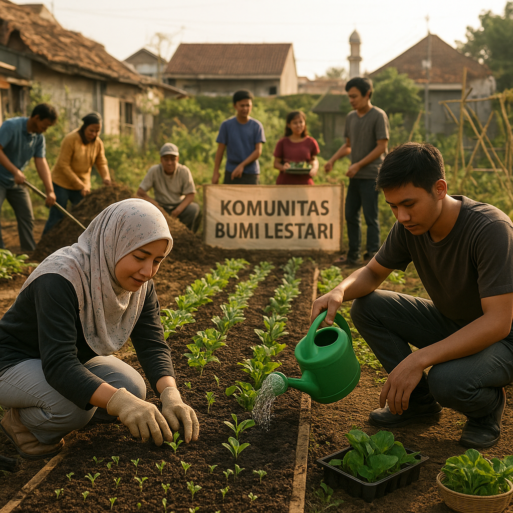 Komunitas 'Bumi Lestari' Sulap Lahan Tidur Perkotaan jadi Kebun Produktif dengan Teknik Biointensif