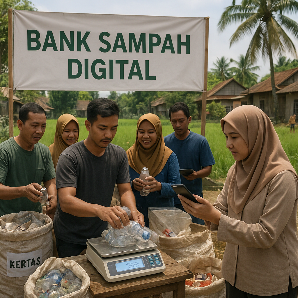 Program 'Bank Sampah Digital' Kembangkan Kredit Karbon Komunal di Desa